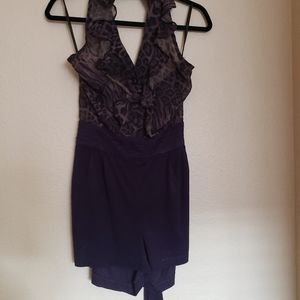 Purple Leapord Romper